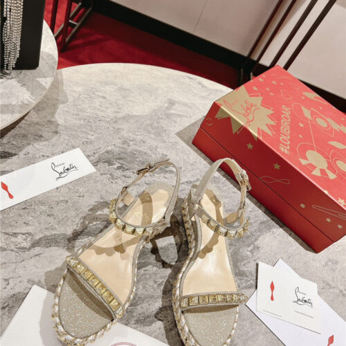 High Quality Luxury Christian Louboutin Wedge Sandals – Style 58548 product detail