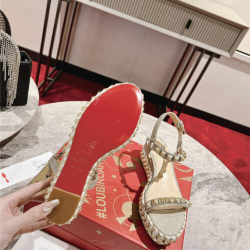 High Quality Luxury Christian Louboutin Wedge Sandals – Style 58548 product detail
