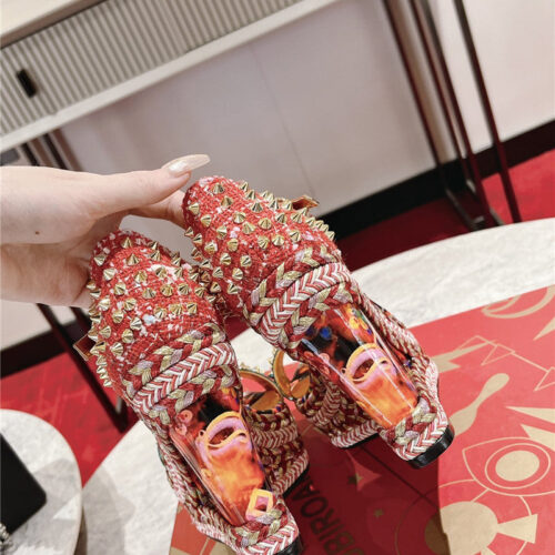 High Quality Luxury Christian Louboutin Mafaldina Zeppa Wedge Sandals product detail