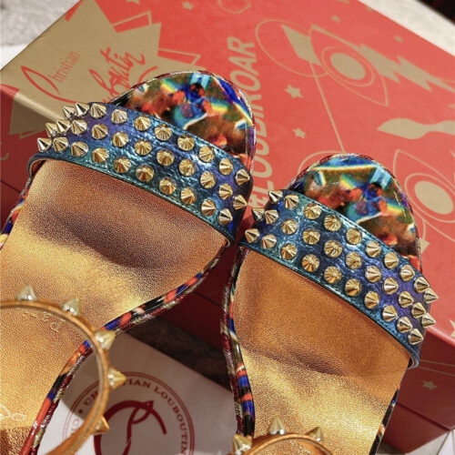 High Quality Luxury Christian Louboutin Mafaldina Zeppa Wedge Sandals product detail