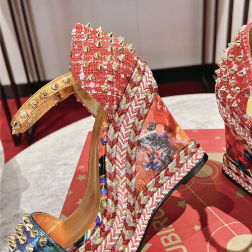 High Quality Luxury Christian Louboutin Mafaldina Zeppa Wedge Sandals product detail