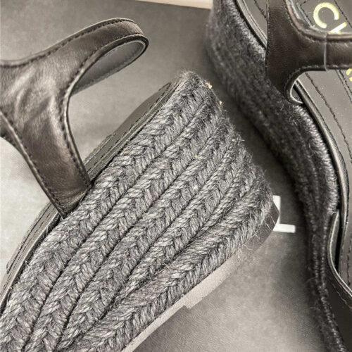 High Quality Luxury Chanel Wedge Platform Sandals product detail