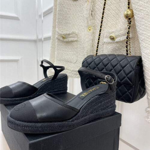 High Quality Luxury Chanel Wedge Platform Sandals product detail