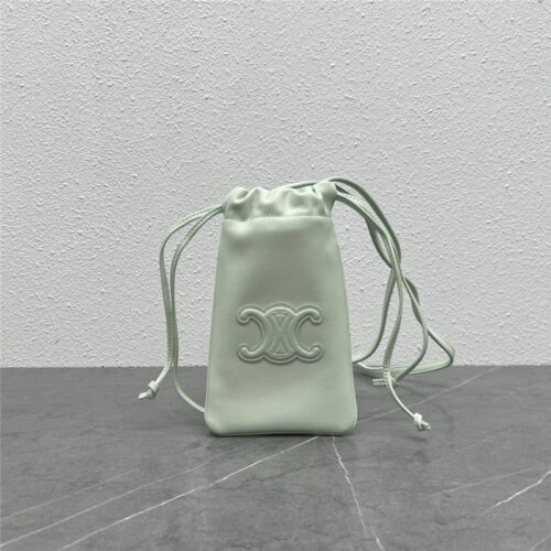 High Quality Luxury Celine Drawstring Phone Bag