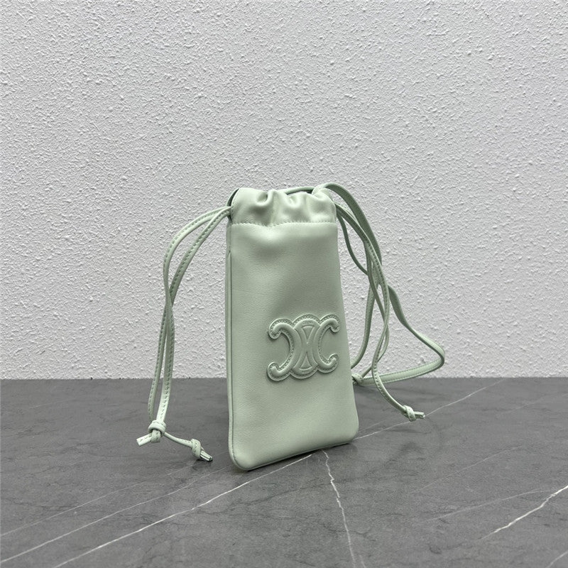 High Quality Luxury Celine Drawstring Phone Bag product detail