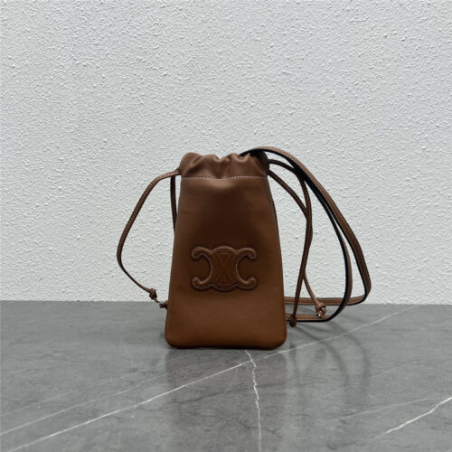 High Quality Luxury Celine Drawstring Phone Bag – Style 24789
