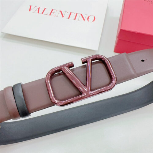 High Quality Luxury Valentino New Double-Sided Top Layer Cowhide Belt – Style 07366 product detail