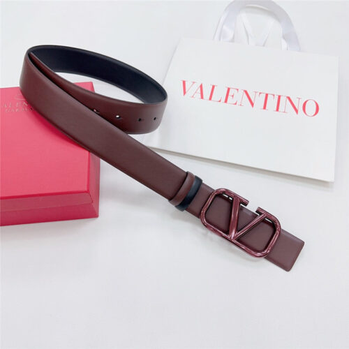 High Quality Luxury Valentino New Double-Sided Top Layer Cowhide Belt – Style 07366 product detail