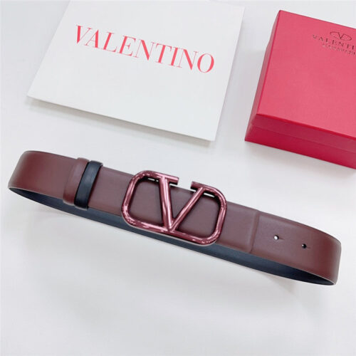 High Quality Luxury Valentino New Double-Sided Top Layer Cowhide Belt – Style 07366