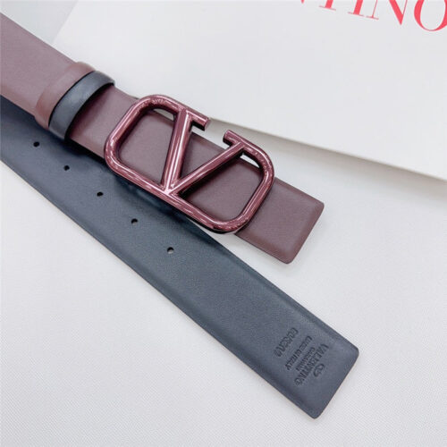 High Quality Luxury Valentino New Double-Sided Top Layer Cowhide Belt – Style 07366 product detail