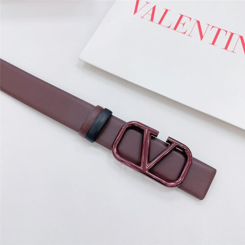 High Quality Luxury Valentino New Double-Sided Top Layer Cowhide Belt – Style 07366 product detail