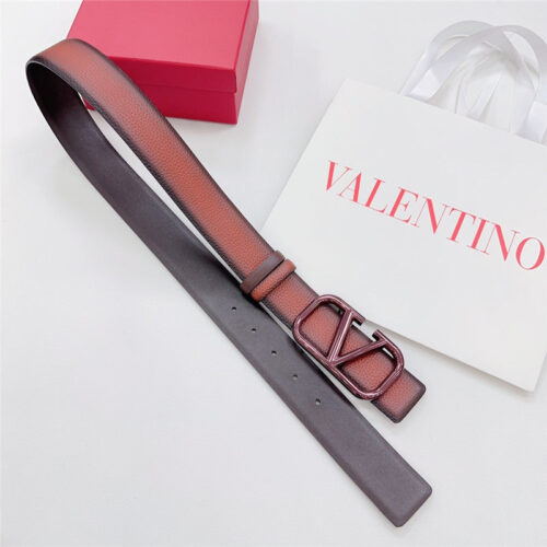 High Quality Luxury Valentino New Double-Sided Top Layer Cowhide Belt – Style 44869 alternate view