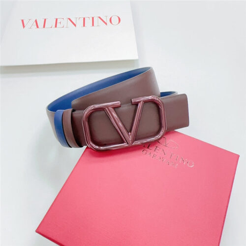 High Quality Luxury Valentino New Double-Sided Top Layer Cowhide Belt – Style 44850 product detail