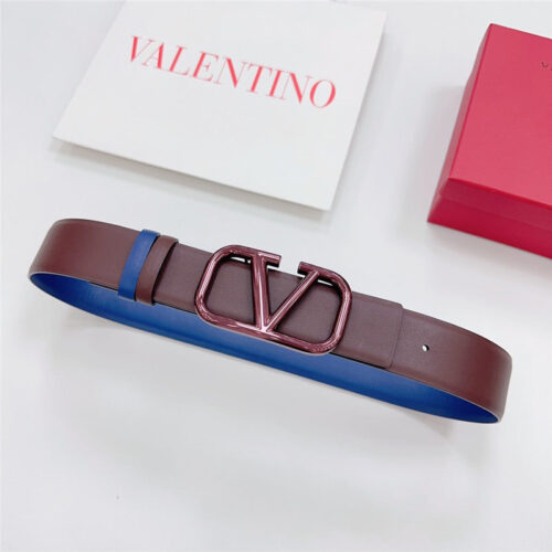 High Quality Luxury Valentino New Double-Sided Top Layer Cowhide Belt – Style 44850