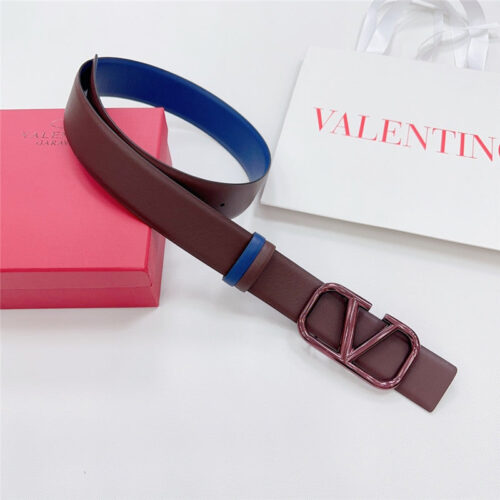 High Quality Luxury Valentino New Double-Sided Top Layer Cowhide Belt – Style 44850 product detail