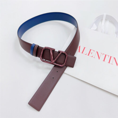 High Quality Luxury Valentino New Double-Sided Top Layer Cowhide Belt – Style 44850 alternate view