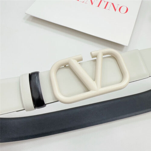 High Quality Luxury Valentino New Double-Sided Top Layer Cowhide Belt – Style 09062 alternate view