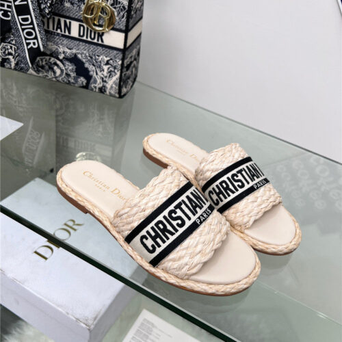 High Quality Luxury Dior Catwalk New Slippers