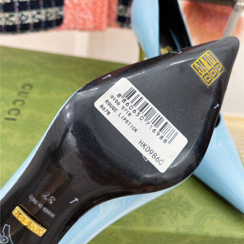 High Quality Luxury Gucci Metal Heel Pointed High Heels – Style 54387 product detail