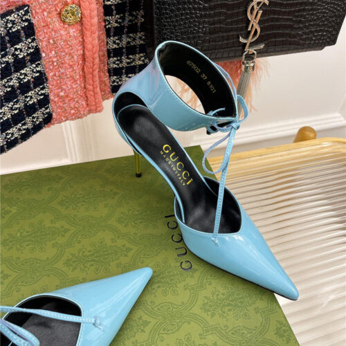 High Quality Luxury Gucci Metal Heel Pointed Sandals – Style 83763 product detail