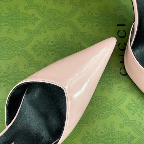 High Quality Luxury Gucci Metal Heel Pointed Sandals – Style 85459 product detail