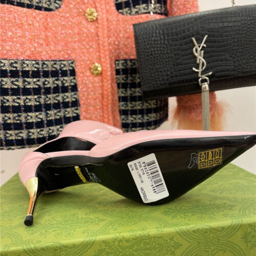 High Quality Luxury Gucci Metal Heel Pointed Sandals – Style 85459 product detail