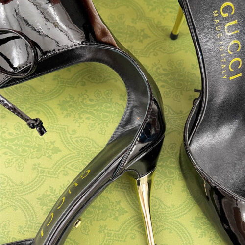 High Quality Luxury Gucci Metal Heel Pointed Sandals – Style 87155 product detail