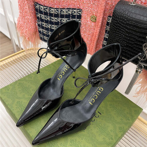 High Quality Luxury Gucci Metal Heel Pointed Sandals – Style 87155 product detail