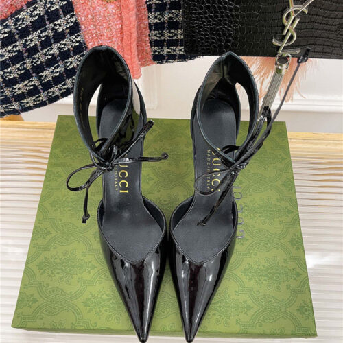 High Quality Luxury Gucci Metal Heel Pointed Sandals – Style 87155 product detail