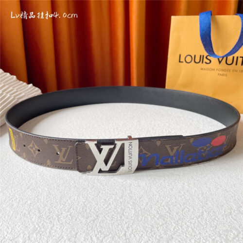 High Quality Luxury Louis Vuitton Classic Printed Surface With Leather Belt