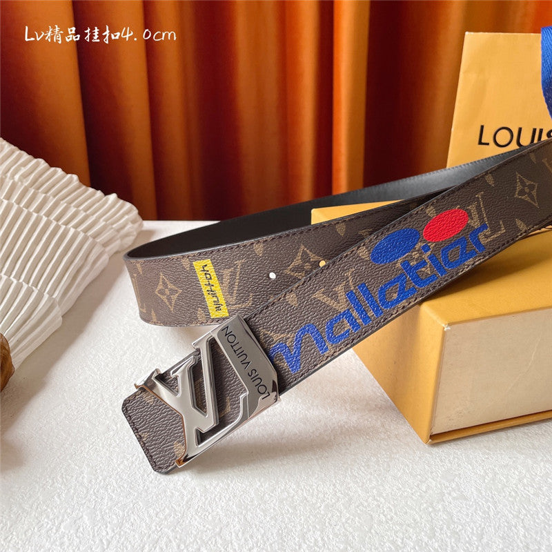 High Quality Luxury Louis Vuitton Classic Printed Surface With Leather Belt product detail