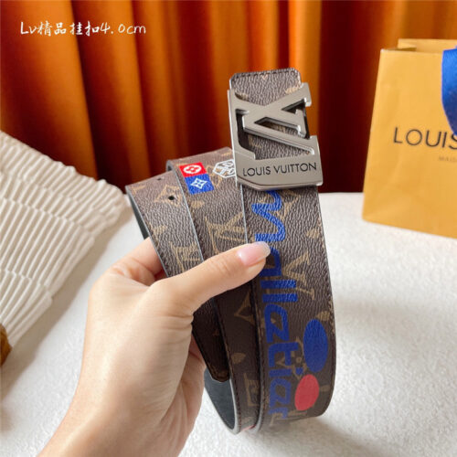 High Quality Luxury Louis Vuitton Classic Printed Surface With Leather Belt product detail