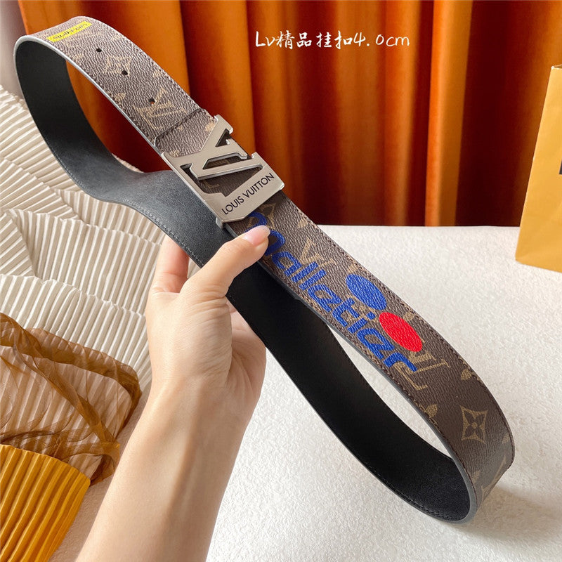 High Quality Luxury Louis Vuitton Classic Printed Surface With Leather Belt product detail