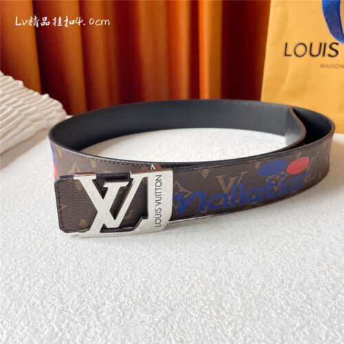 High Quality Luxury Louis Vuitton Classic Printed Surface With Leather Belt alternate view