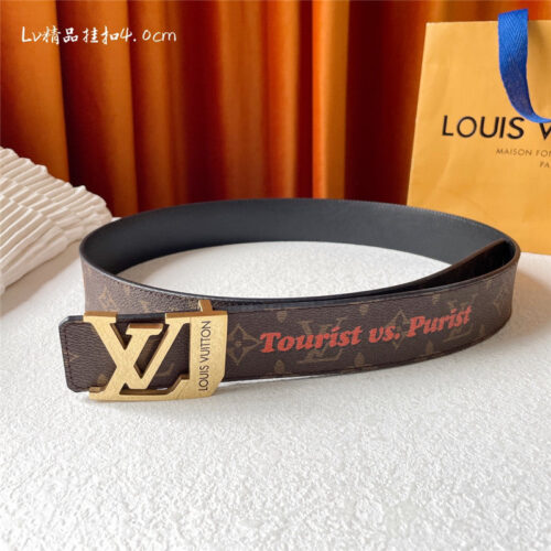 High Quality Luxury Louis Vuitton Classic Printed Surface With Leather Belt – Style 44172 alternate view