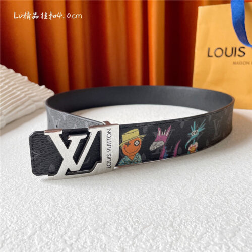 High Quality Luxury Louis Vuitton Classic Printed Surface With Leather Belt – Style 50374 alternate view