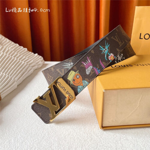 High Quality Luxury Louis Vuitton Classic Printed Surface With Leather Belt – Style 44155 product detail