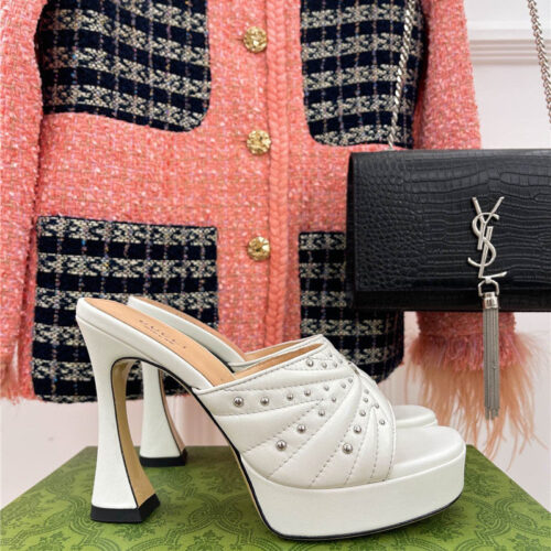 High Quality Luxury Gucci Platform Rivets High Heels product detail