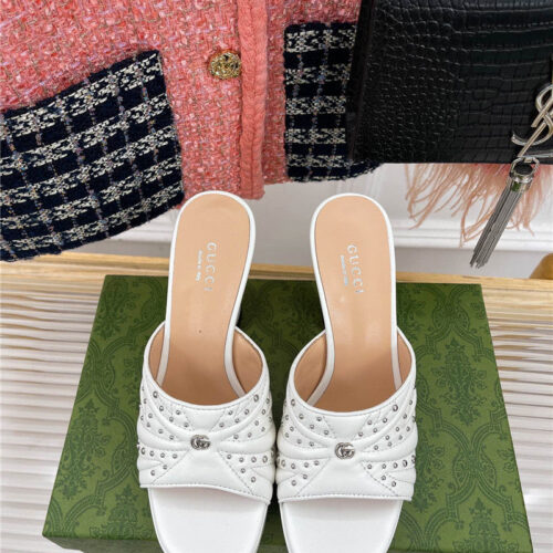 High Quality Luxury Gucci Platform Rivets High Heels product detail