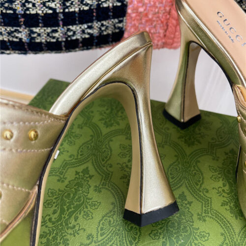 High Quality Luxury Gucci Platform Rivets High Heels – Style 55411 product detail