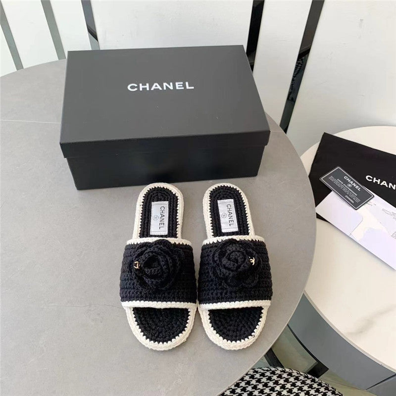 High Quality Luxury Chanel Crochet Honey Slippers product detail