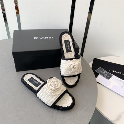 High Quality Luxury Chanel Crochet Honey Slippers – Style 37894