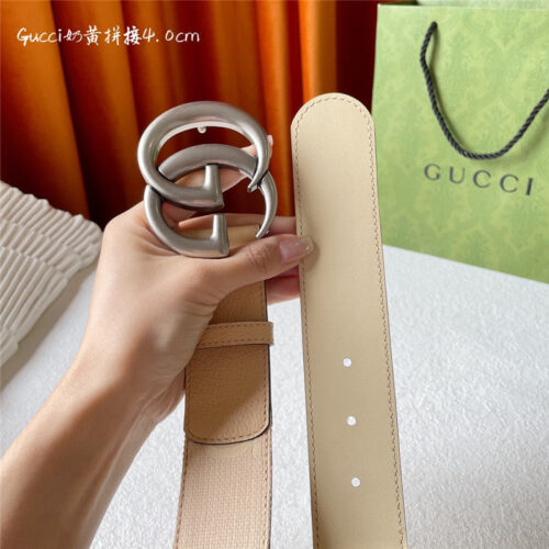 High Quality Luxury Gucci Belt With Double G Logo Buckle product detail
