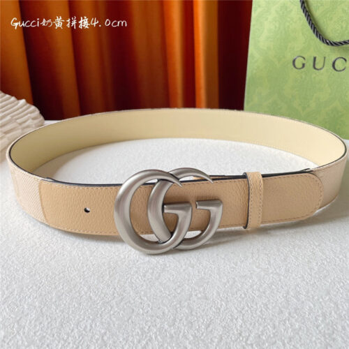 High Quality Luxury Gucci Belt With Double G Logo Buckle