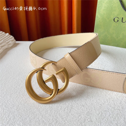 High Quality Luxury Gucci Belt With Double G Logo Buckle – Style 41447 product detail