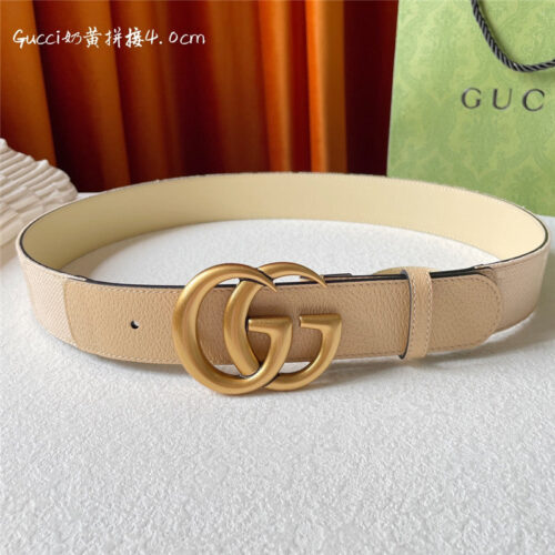 High Quality Luxury Gucci Belt With Double G Logo Buckle – Style 41447