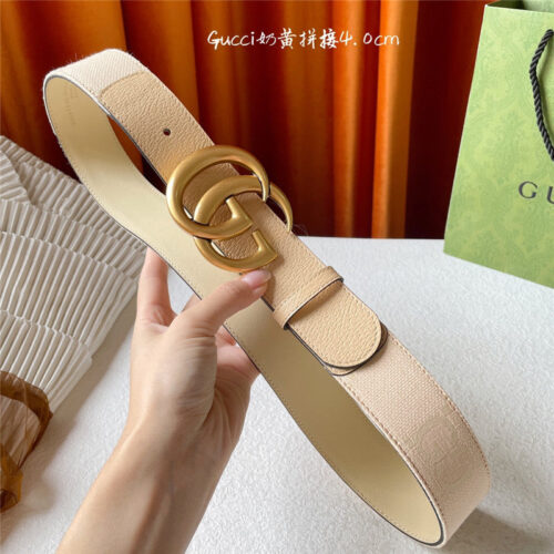 High Quality Luxury Gucci Belt With Double G Logo Buckle – Style 41447 product detail