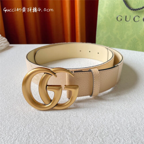 High Quality Luxury Gucci Belt With Double G Logo Buckle – Style 41447 alternate view