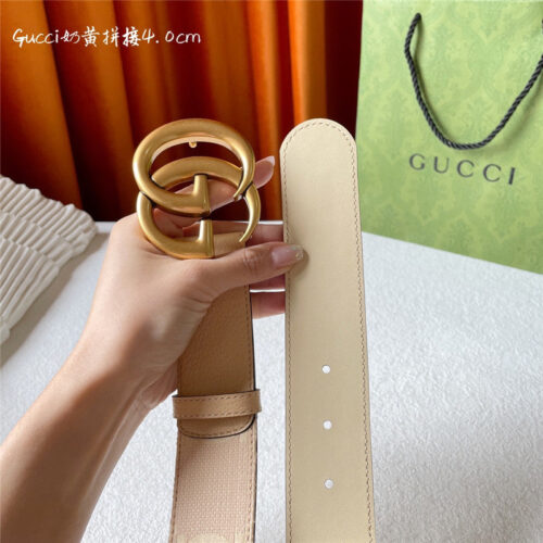 High Quality Luxury Gucci Belt With Double G Logo Buckle – Style 41447 product detail