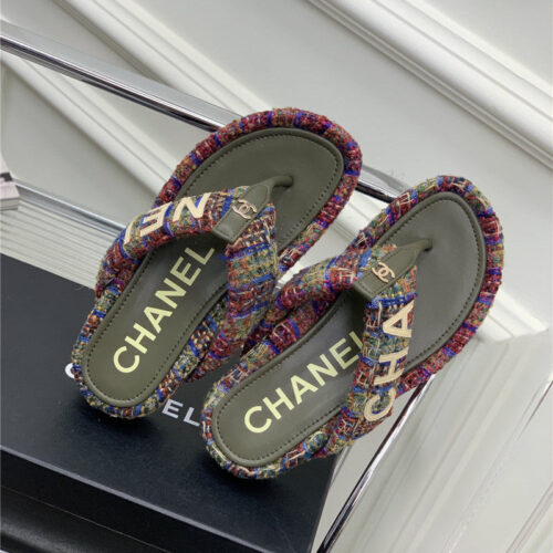 High Quality Luxury Chanel Flip Logo Flops product detail